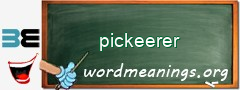 WordMeaning blackboard for pickeerer